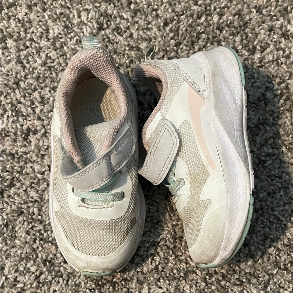 Kids' White and Gray Sneakers